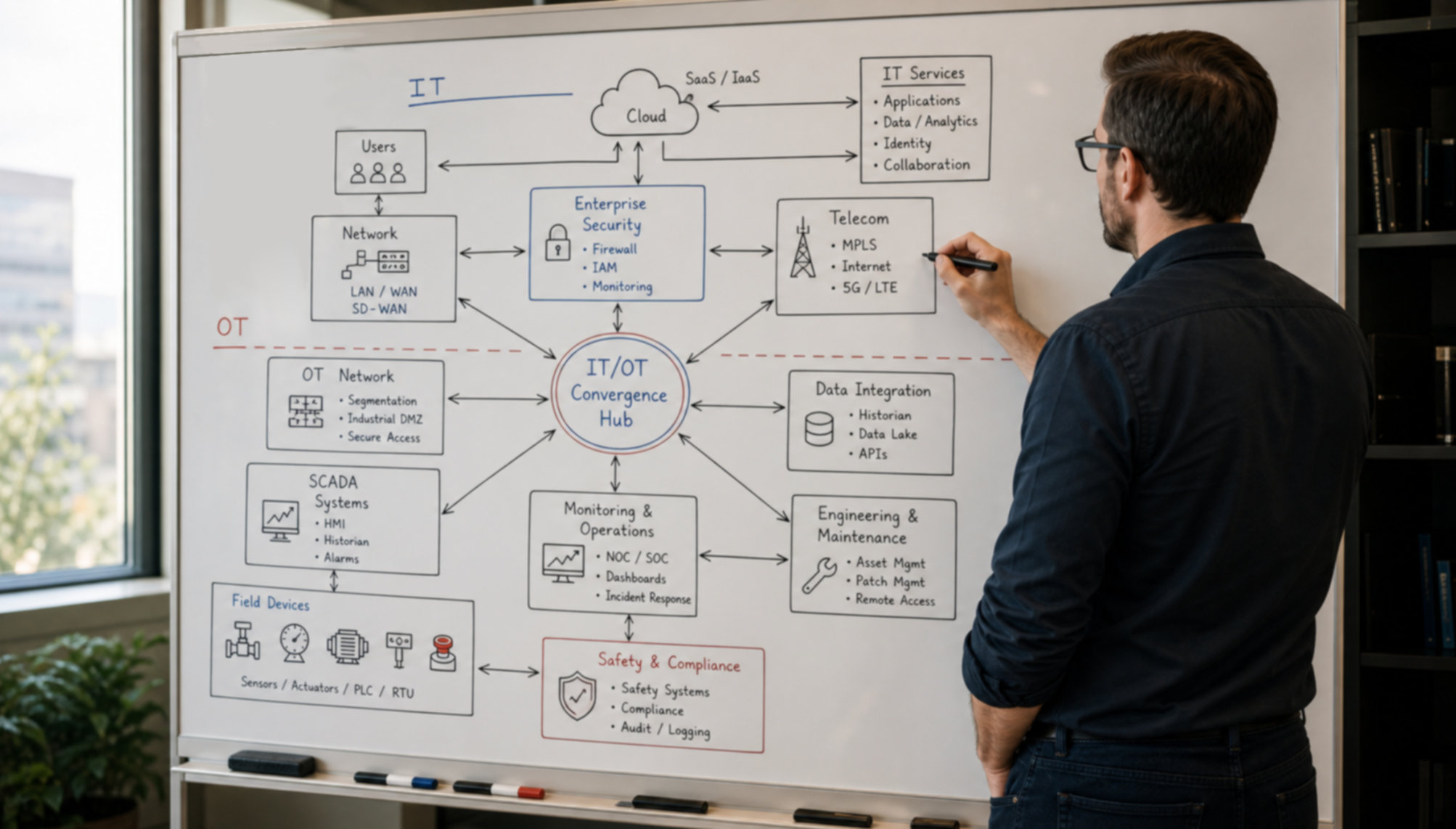 Architecture IT/OT — RĒSUNIX